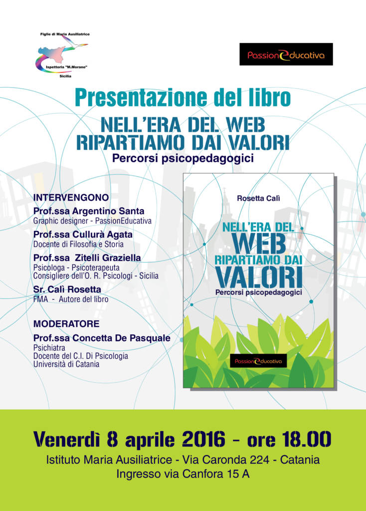 Presentazione del libro di Rosetta Calì, Nell’era del Web ripartiamo dai valori